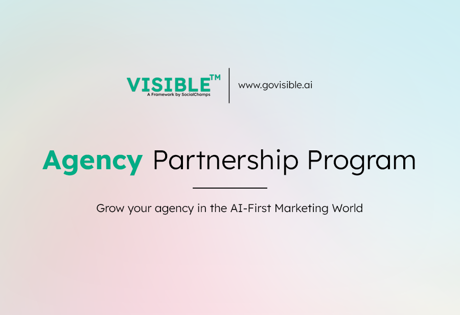 “Partnering with VISIBLE™ is not just about today’s projects — it’s about building tomorrow’s authority.”