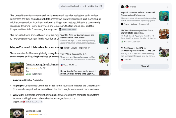 Google rolled out its Preferred Sources feature globally