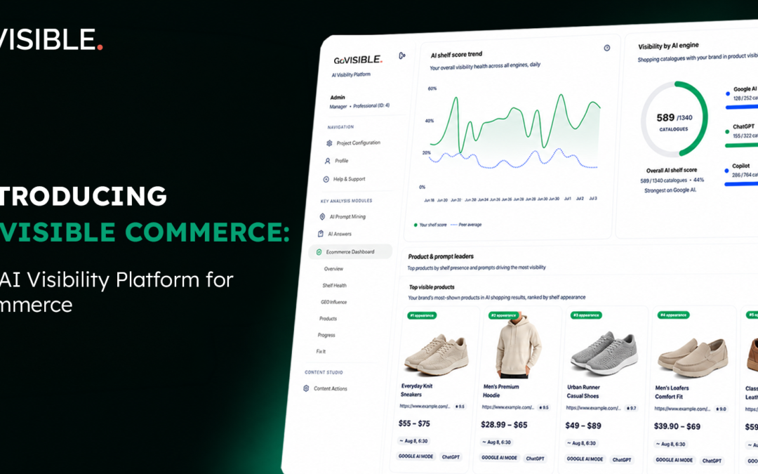 Introducing GoVISIBLE Commerce: The AI Visibility Platform for Ecommerce